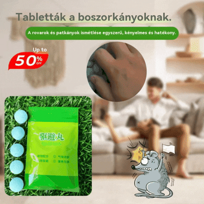 🐭🐁【50 kapszula】Erős patkányriasztó tabletták, varázslatos patkányriasztó eszköz