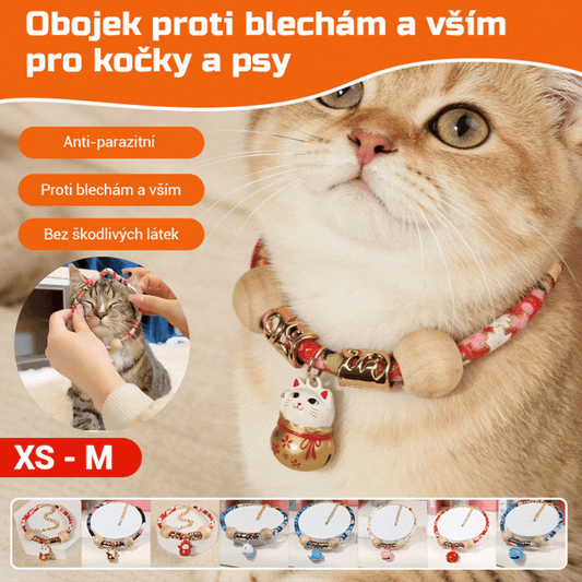 🔥Kupte 2, dostanete 2 zdarma🔥🐶🐱 Obojky pro kočky a psy na hubení blech a klíšťat a ošetření proti vnějším parazitům.