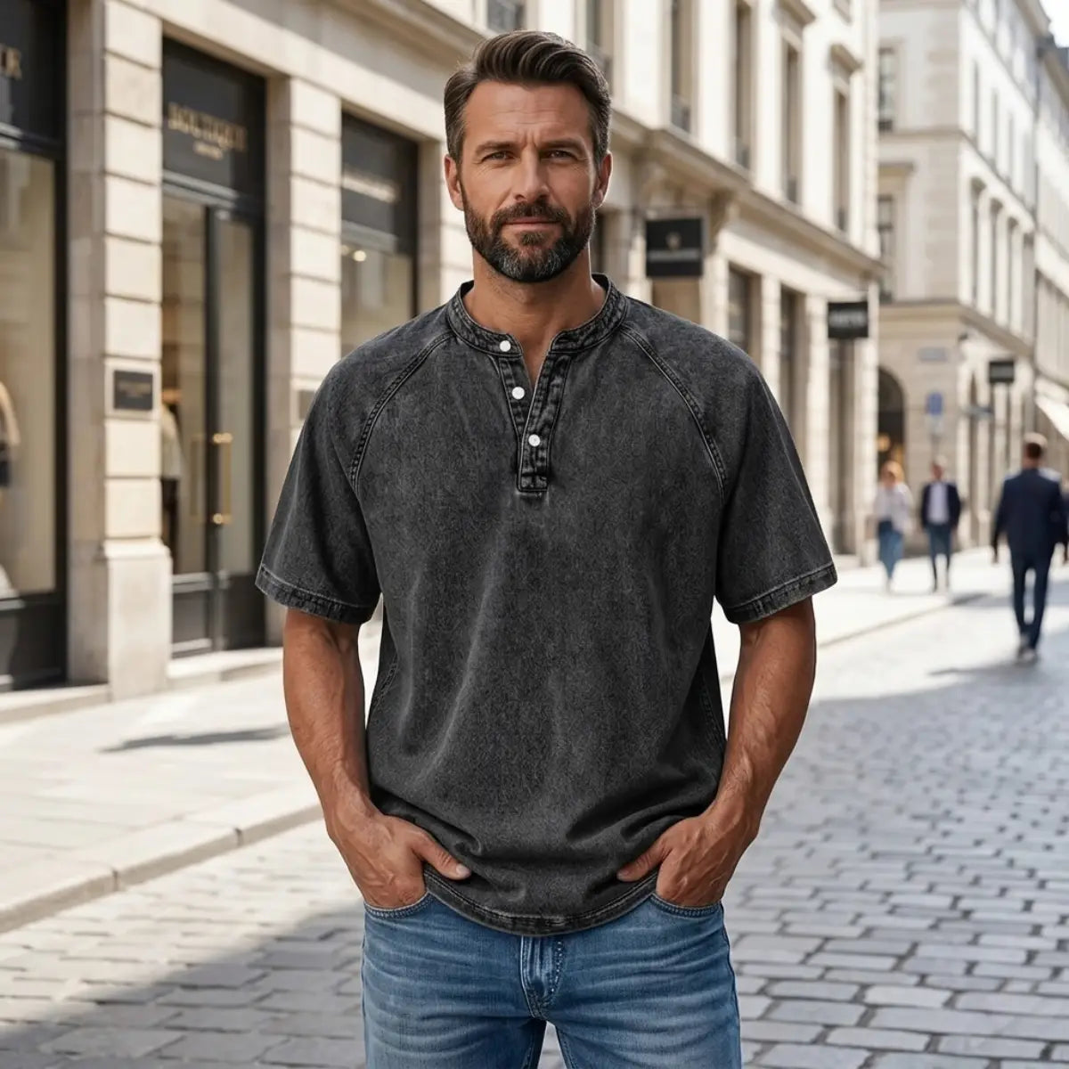 👔【S-4XL】 Swobodny i stylowy T-shirt męski, idealny na wiosnę i lato.