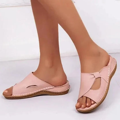 ✨👡【Лятна разпродажба】🔥🌈【Размери 35-43】Нови летни модни удобни дамски сандали, чехли за дома и открито от естествена кожа