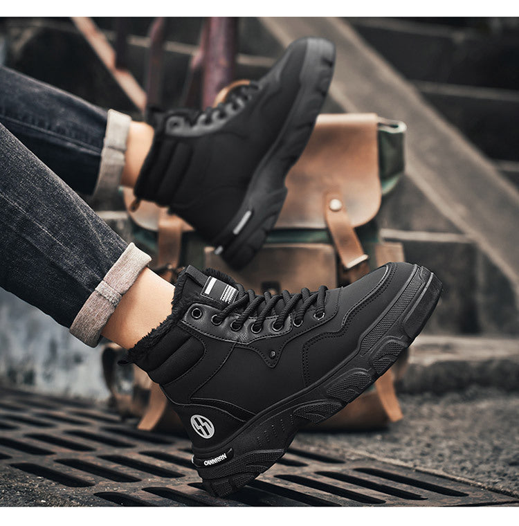 🔥Zimný výpredaj🔥【39-44】Nový štýl na jeseň a zimu, pánske všestranné protišmykové čižmy s hrubou podrážkou, plyš pre teplo