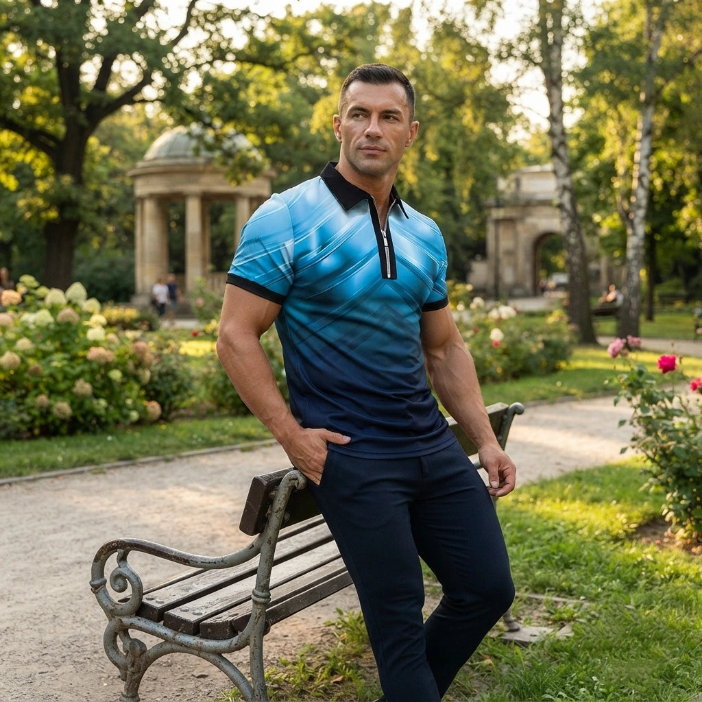 😎 50% taniej | Męska koszulka polo z krótkim rękawem S-6XL 2026. Nadaje się do pracy i odpoczynku