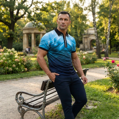 😎 50% taniej | Męska koszulka polo z krótkim rękawem S-6XL 2026. Nadaje się do pracy i odpoczynku