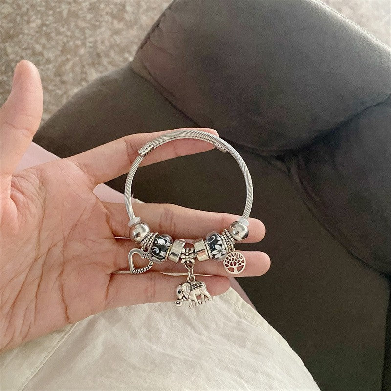 【50 % popust】💖✨Nastavljiva zapestnica iz srebra 925 z lovilcem sanj