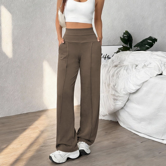 💕💕【S-XL】Нови дамски спортни панталони с прав крачол, свободна кройка, бързосъхнещи, подходящи за ежедневни упражнения и йога.