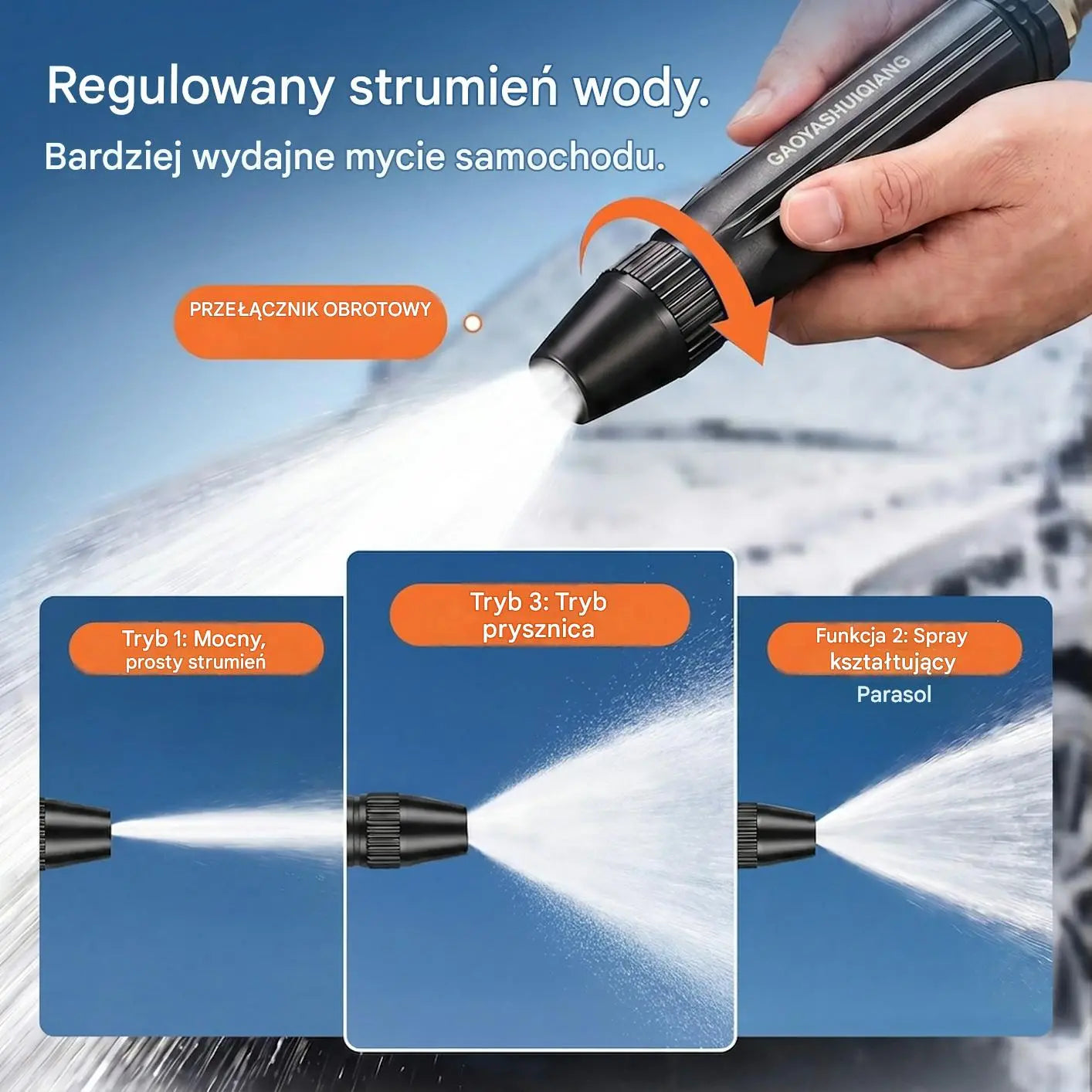 Ostatni dzień z 50% rabatem: Domowy pistolet natryskowy wysokociśnieniowy