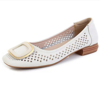 💝Oferta ograniczona czasowo, ciesz się 50% rabatem!🔥 2026 Damska miękka skórzana podeszwa, stylowy i oddychający, wydrążony design
