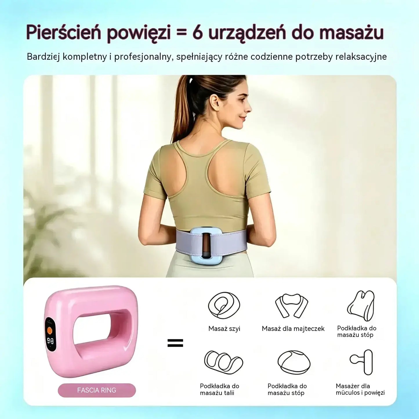 💥👍 Pierścień do ćwiczeń twarzy z timerem i wyświetlaczem cyfrowym