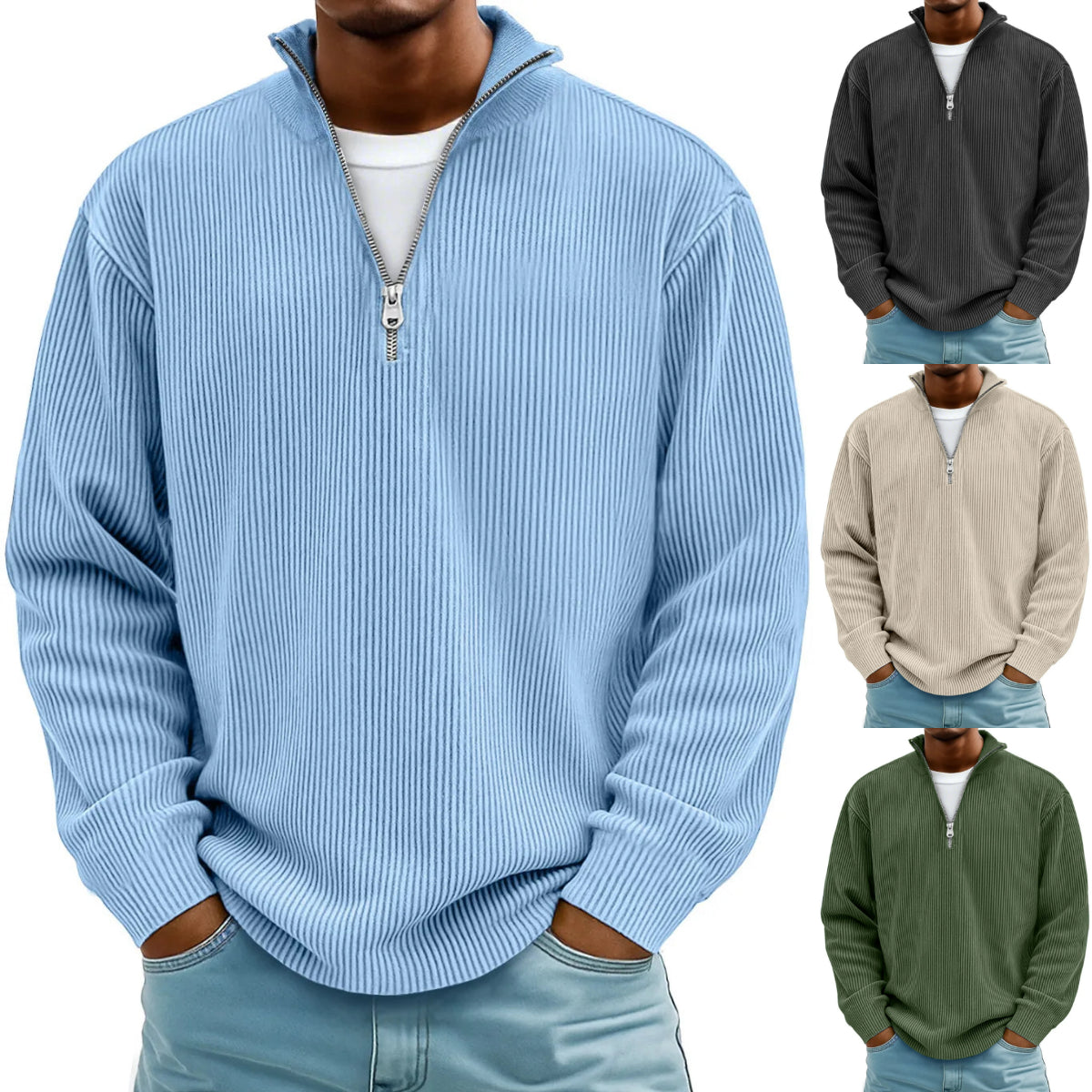 🔥【S-5XL】Nová pánská mikina se stojáčkem, podzim/zima 2025