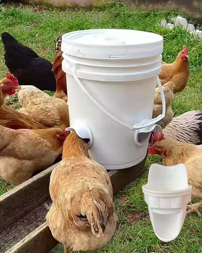 🐓🦆【Piercer + 5 podajalnikov】 Avtomatski krmilnik za perutnino je odporen na dež in glodalce