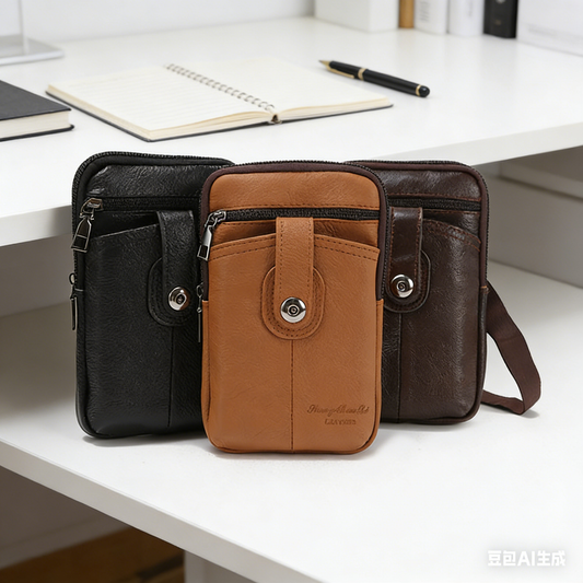 🏆【🔥Vroča razprodaja】Denarnica za mobilni telefon, vsestranska torba za čez ramo/čez telo iz pravega usnja, prenosna torba za na pot