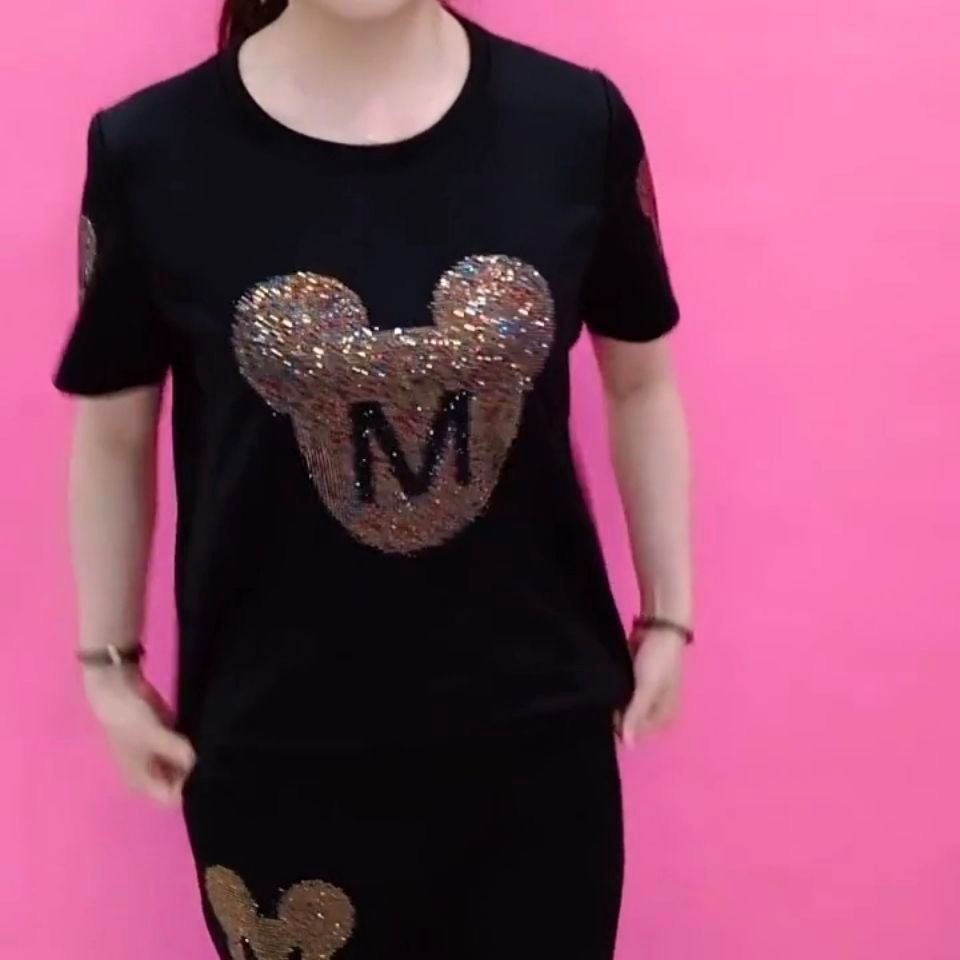 Reducere de 50%💥 Lichidare de stoc 💥 Set de damă cu top și pantaloni cu mânecă scurtă【M-4XL】