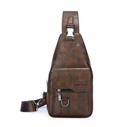 🎒 Wodoodporna torba na ramię w stylu retro, wykonana z prawdziwej skóry: niezbędny element wyposażenia na codzienne dojazdy do pracy.