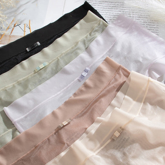 🌹🌹🌹(6 darab) Női magas derekú jégselyem alsónemű