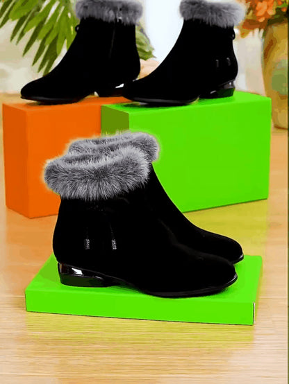 🔥【50% zniżki】【Promocja】Miękkie skórzane botki na średnim obcasie – eleganckie, wygodne i idealne na jesień i zimę!