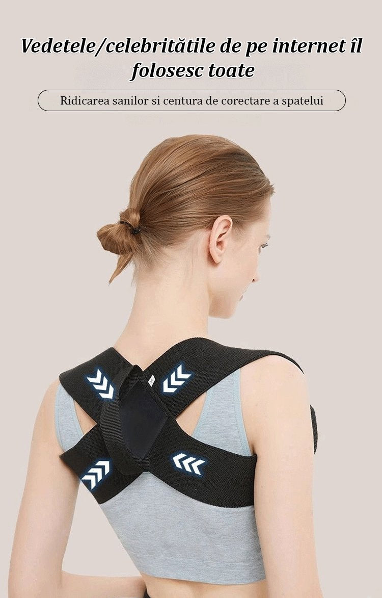 【Secretul siluetei vedetelor】Curea nouă pentru corectarea cocoșului--Transformă-ți postura și redescoperă încrederea în tine!