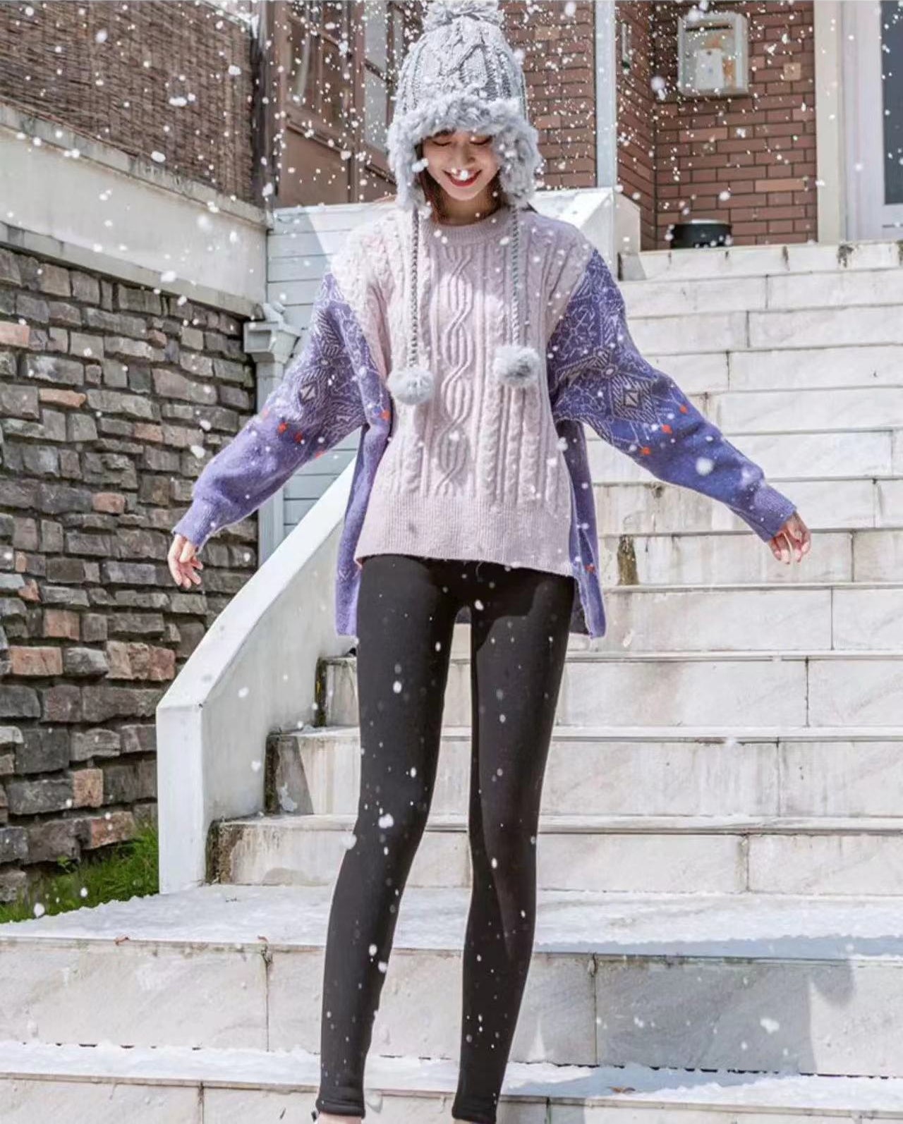 💥 Vegyél egyet, kapsz egyet ingyen! 🔥 [S-5XL] Pamut thermo leggings, magas derekú, plus size, magas rugalmasságú - kötelező darab a 2025-ös őszi/téli szezonban