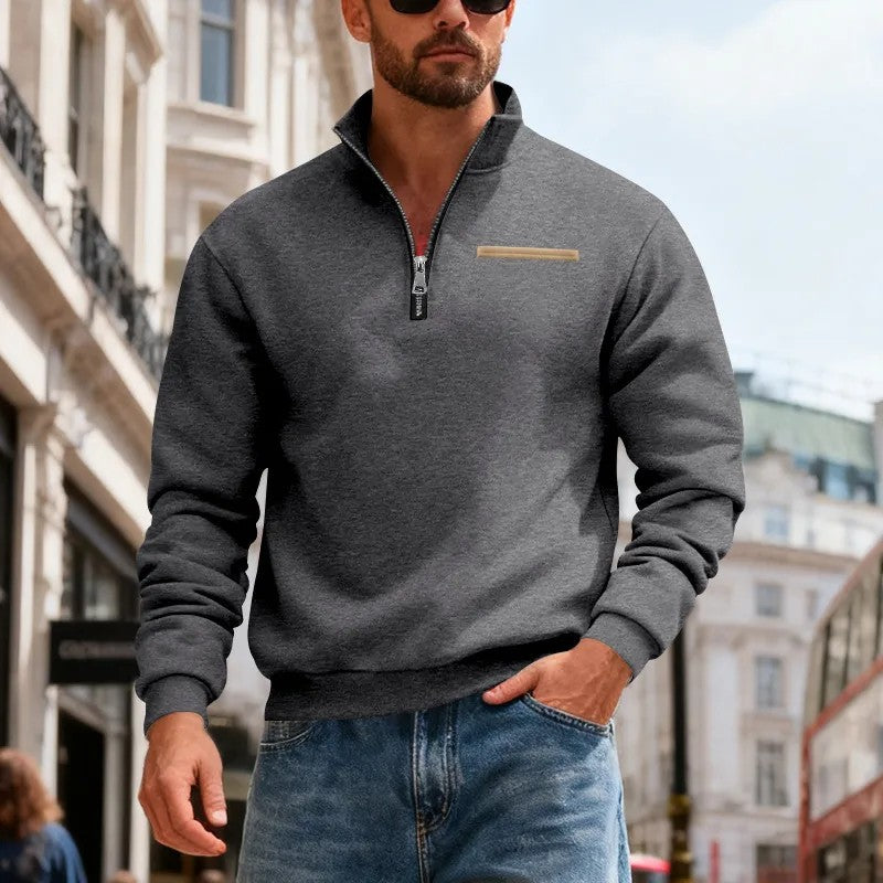 👕【50% отстъпка】【S-3XL】Мъжки моден ежедневен топъл суитшърт с дълъг ръкав, 2026 г.