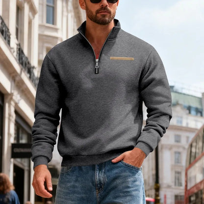 👕【50% отстъпка】【S-3XL】Мъжки моден ежедневен топъл суитшърт с дълъг ръкав, 2026 г.
