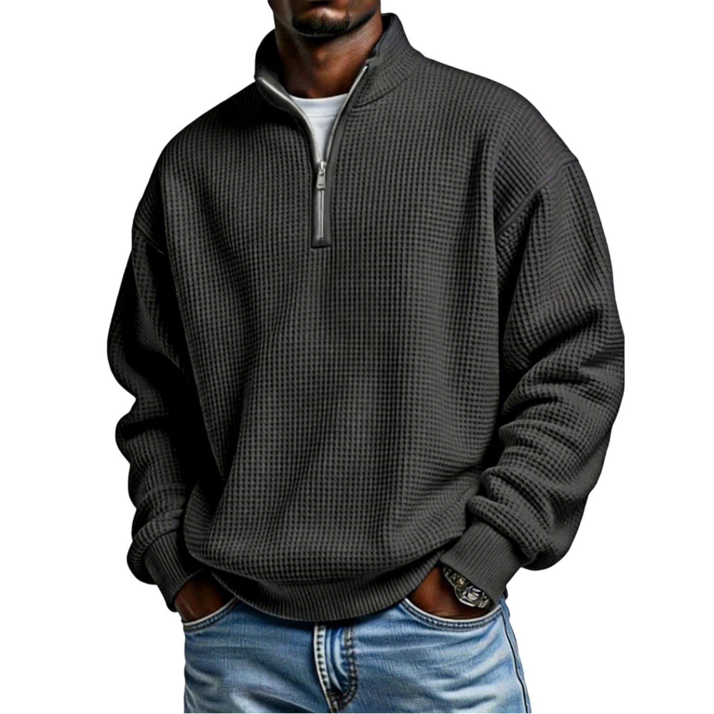 【50 % popust】【S-5XL】Moška jopa s kapuco in zadrgo v evropskem in ameriškem slogu, moška jopa s kapuco in zadrgo s stoječim ovratnikom