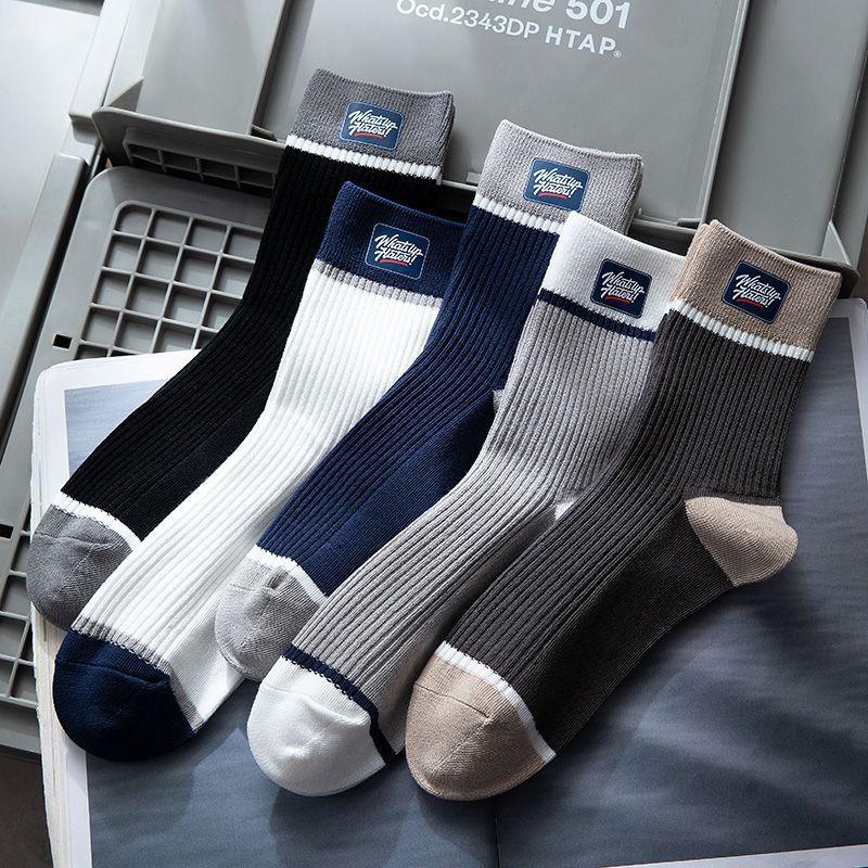 🔥🧦✨🎉【Opakowanie 10 par】Nowe miękkie i wygodne skarpetki męskie z czystej bawełny, pochłaniające pot i odporne na zapachy