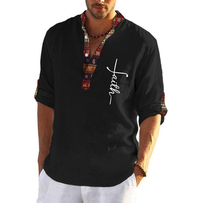⏰ Nowy męski T-shirt na lato z czystej bawełny, w dużym rozmiarze, z dekoltem w serek