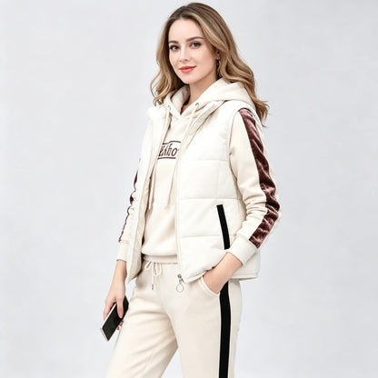 【Majica + Prsluk + Hlače】Elegantni topli set od 3 dijela za jesen i zimu