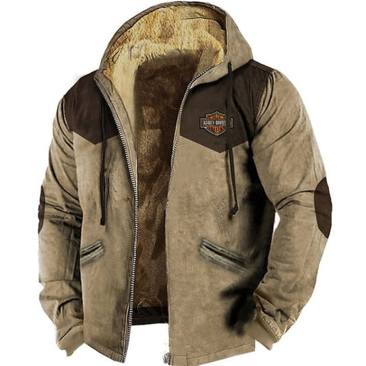 👍🧥[M-5XL] Divatos férfi őszi-téli bővebb kabát vastagabb bársonyból
