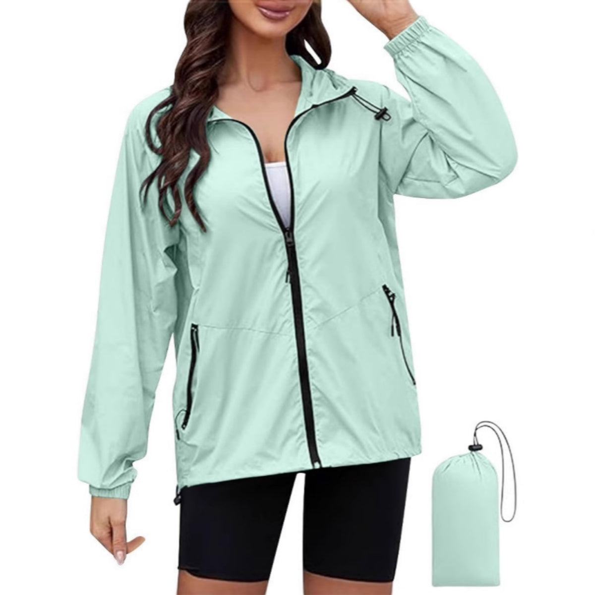 🔥✨【Jesenska novost🎉】【S-2XL】Nova tanka ženska vodoodporna in vetrovno odporna jakna 2025