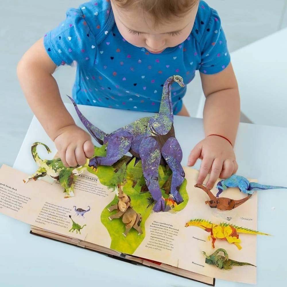 📕 【50% zľava】3DEnclopediaPrehistorickéDinosauryVyskakovacie knihy Encyklopédia dinosaurov