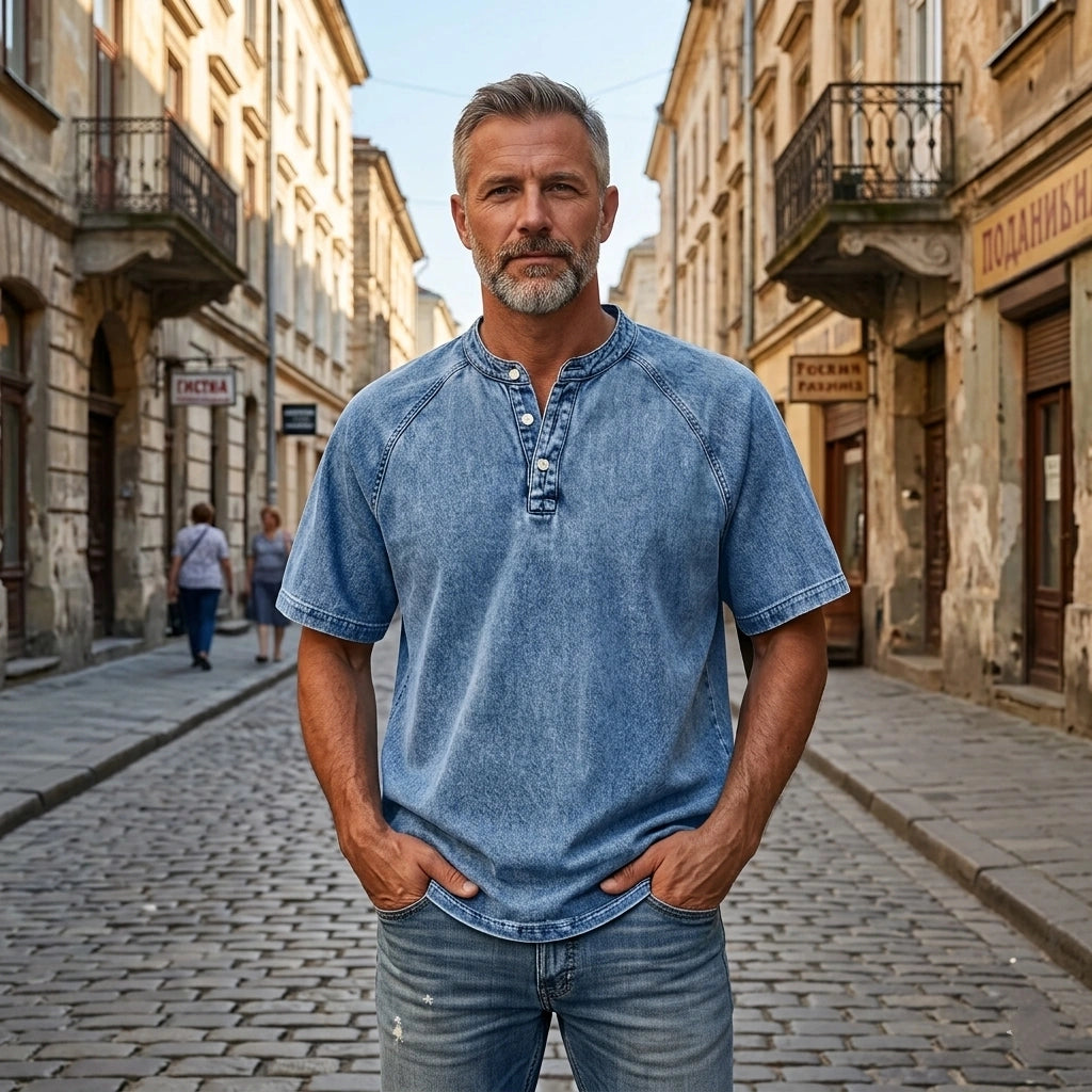 👔【S-4XL】 Swobodny i stylowy T-shirt męski, idealny na wiosnę i lato.
