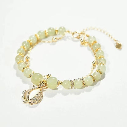 ✨🔥【50% de descuento】de oro de 14K con jade Hetiano