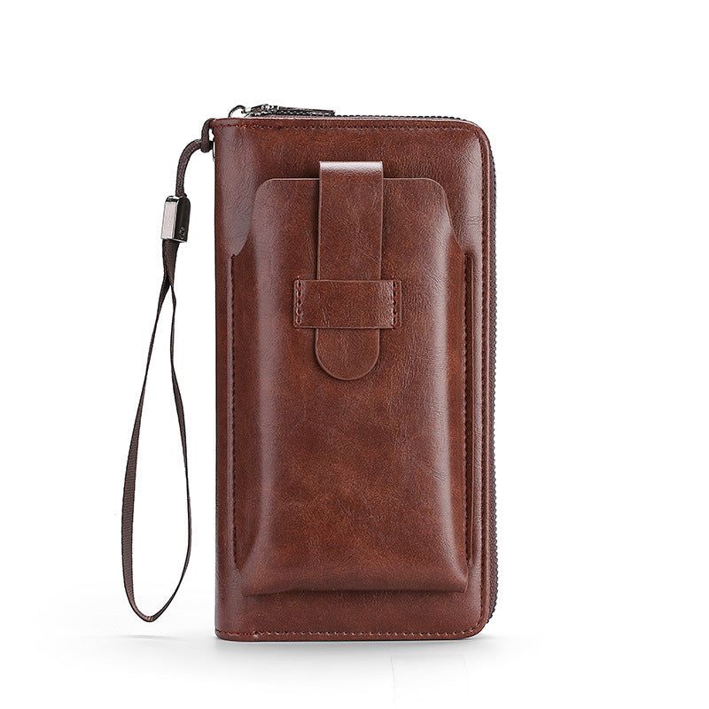 【50% taniej】💼 Wielofunkcyjny portfel męski, ręcznie wykonany z naturalnej skóry – nowy model