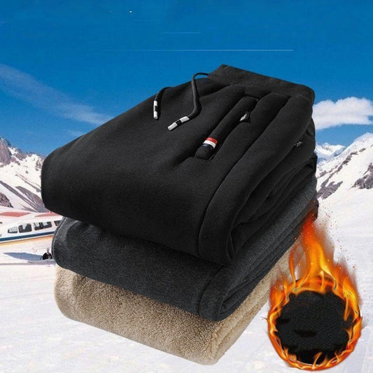👖【Bestseller🔥】【M-5XL】Pánské zimní kalhoty z jehněčí vlny, rok výroby 2025, volnočasové teplé sportovní kalhoty.