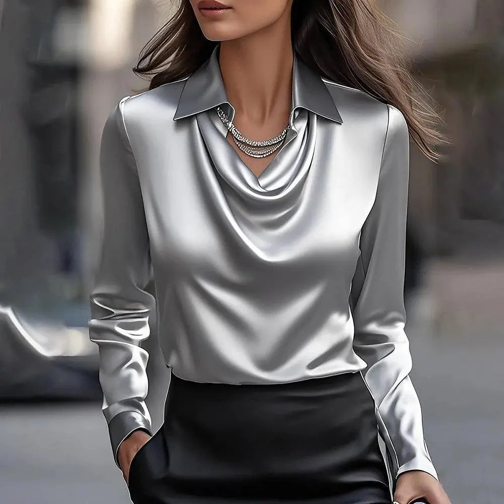 【Jesenný nový prírastok】【S-3XL】Nová jednoduchá a elegantná dámska blúzka
