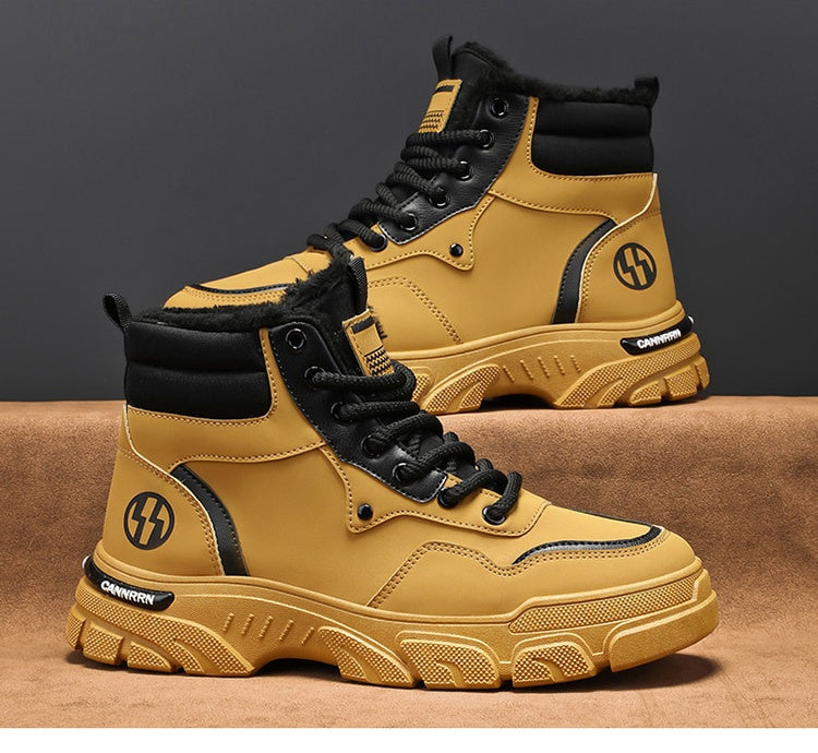 🔥Zimný výpredaj🔥【39-44】Nový štýl na jeseň a zimu, pánske všestranné protišmykové čižmy s hrubou podrážkou, plyš pre teplo