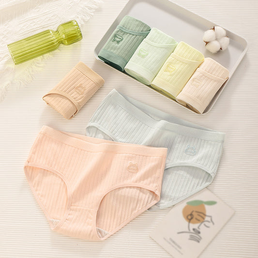 🩲🏆【M-XL】 Komplet Comfort (7 kosov) - Žensko spodnje perilo z visokim pasom iz čistega bombaža, udoben in zračen kroj.