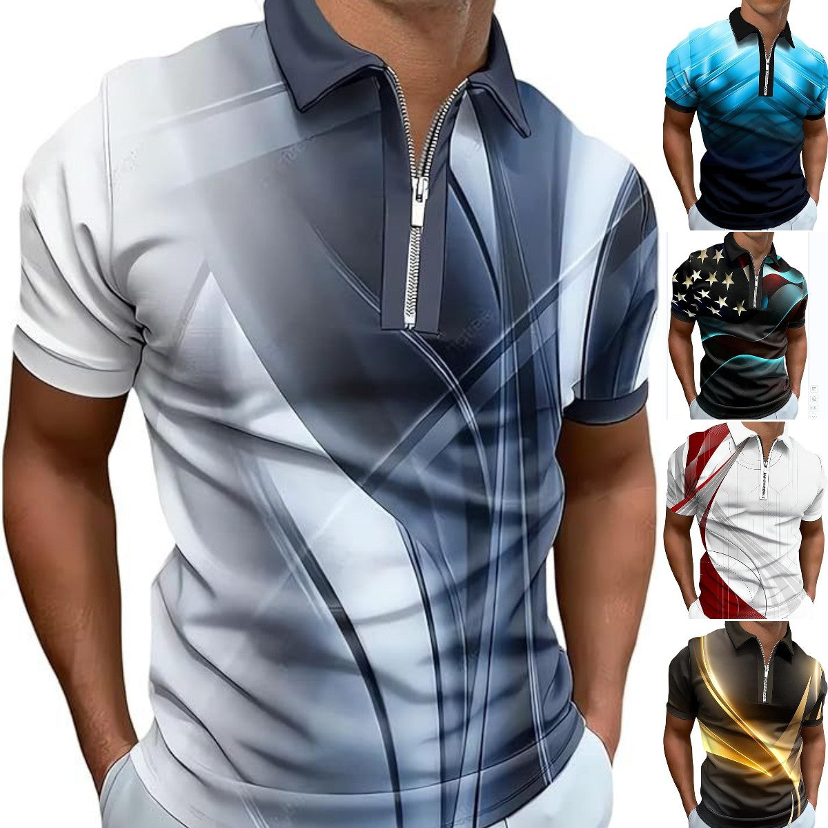 😎 50% taniej | Męska koszulka polo z krótkim rękawem S-6XL 2026. Nadaje się do pracy i odpoczynku