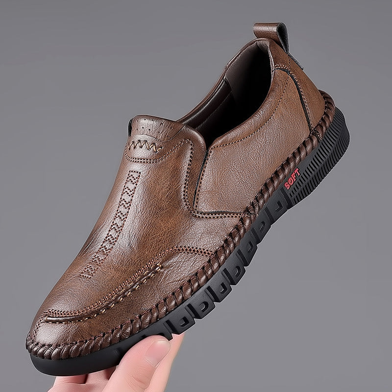 🏆👞【39-44】2026 casualowe buty sportowe dla mężczyzn, wykonane z prawdziwej skóry, z miękką, antypoślizgową, oddychającą podeszwą ✅Płatność przy odbiorze