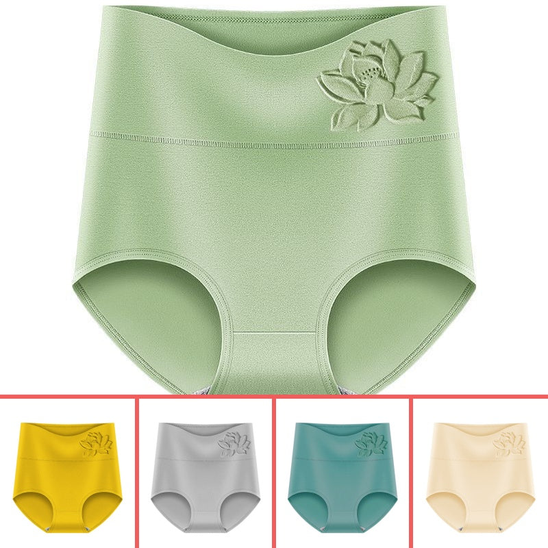 💦【45-90KG】🟢Ženske bombažne hlačke z visokim pasom za večje velikosti