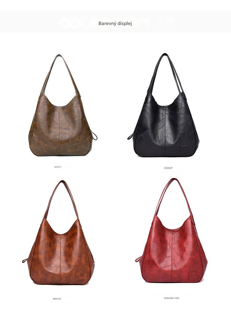 💖👜💖 【50% sleva🔥】2025 nová velkokapacitní dámská měkká kožená taška přes rameno