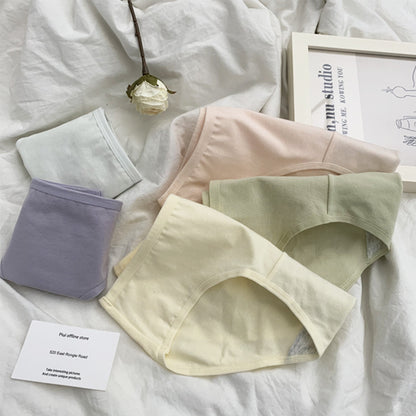 💖💖 Sleva 50 % - [Sada 6 kusů] Jednobarevné, jednoduché, prodyšné a pohodlné dámské spodní prádlo[35-80KG]