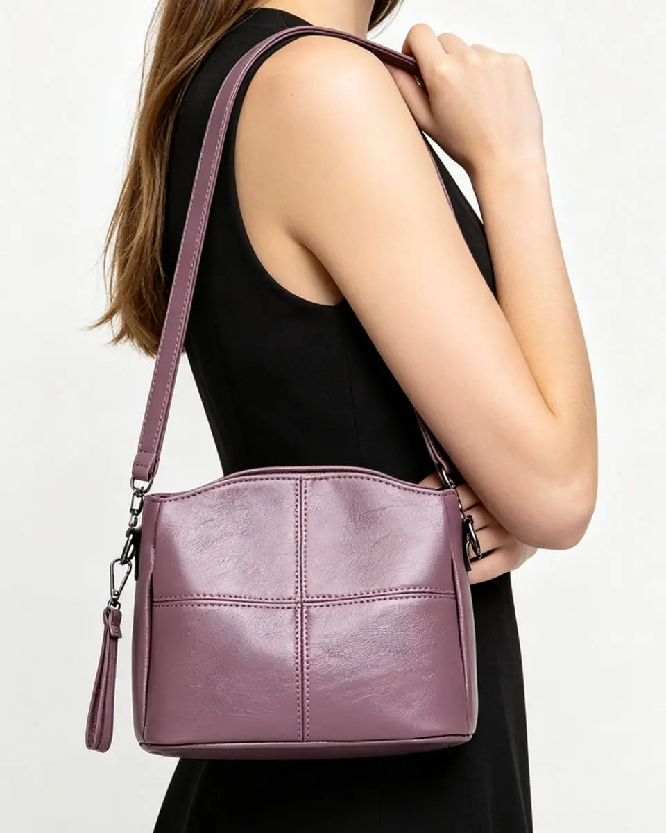 🔥👜👜 Nowa torba na ramię ze skóry naturalnej, ręcznie robiona w stylu retro, nowoczesna i uniwersalna.