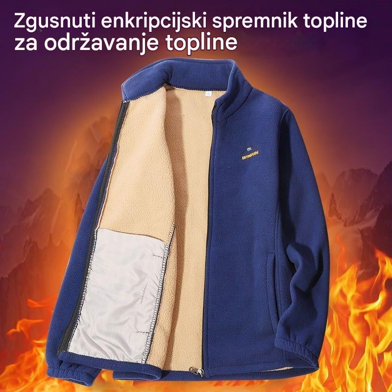🔥🔥【XL-5XL】Moška podložena debelejša vetrovka Topla zimska oblačila
