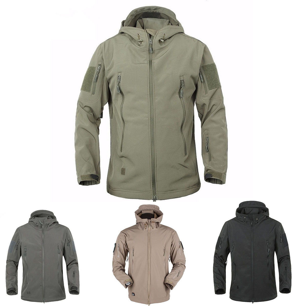 🧥🔥【50 % popust】Vodoodporna in vetrovno odporna jakna s kapuco za jesen/zimo 2025 – Idealna za aktivnosti na prostem