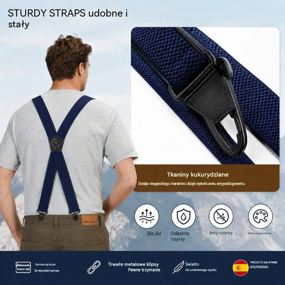 📢📢50% zniżki! 🧷Męska bielizna modelująca z paskiem krzyżowym i klamrą🧷