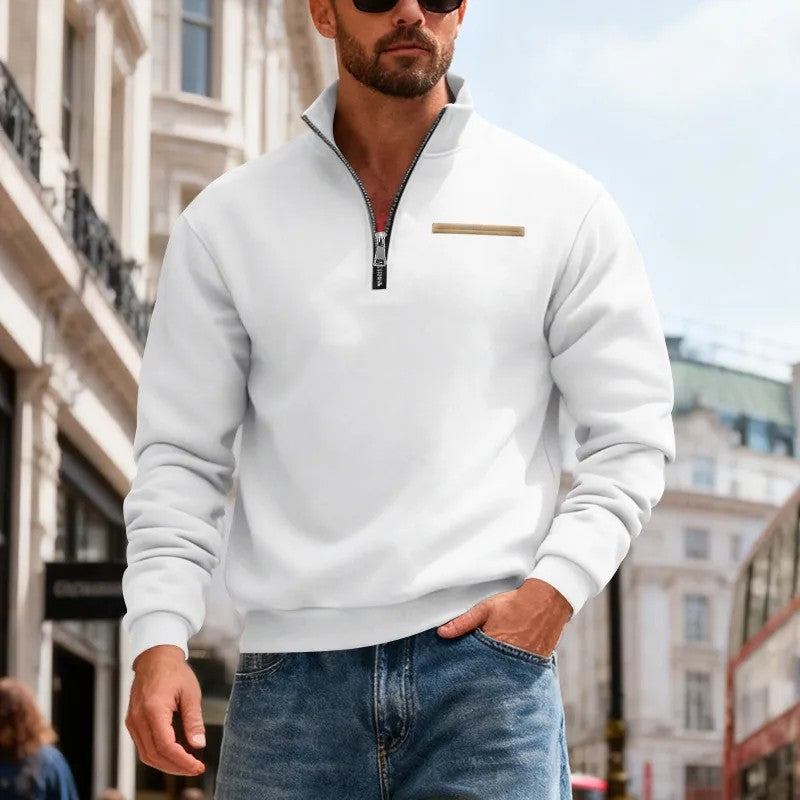 👕【50% отстъпка】【S-3XL】Мъжки моден ежедневен топъл суитшърт с дълъг ръкав, 2026 г.