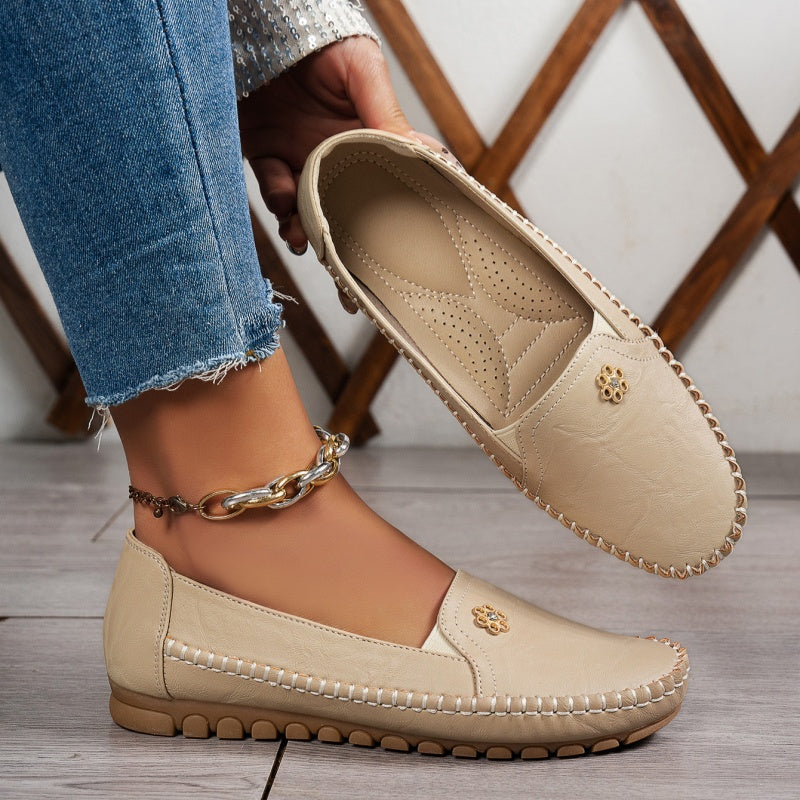 💕🔥【Rozmiary 36-43】Modne buty damskie, wykonane z miękkiej skóry i z elastyczną podeszwą.