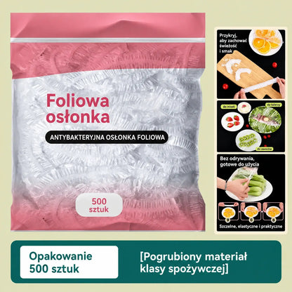 【50% OFF】500 szt. wielorazowych, elastycznych woreczków foliowych bezpiecznych do kontaktu z żywnością