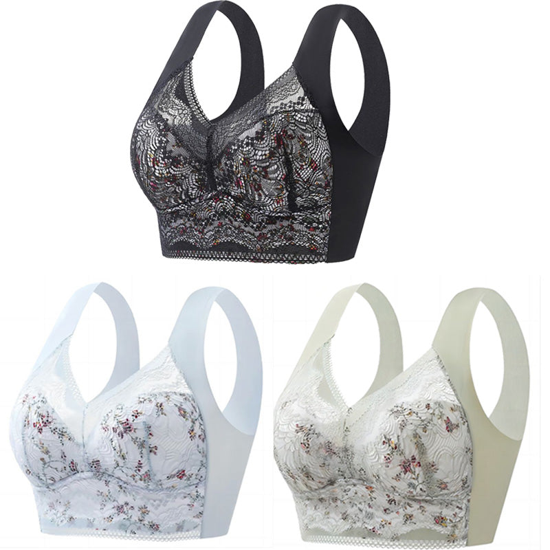 🔥【Kup 2, otrzymaj 1 gratis】💕🎁Biustonosz Ice Silk Ultra-cienki, oddychający, regulowany [40 kg-100 kg]